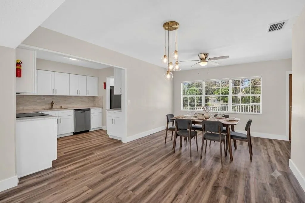 Virtually Staged Dining Room