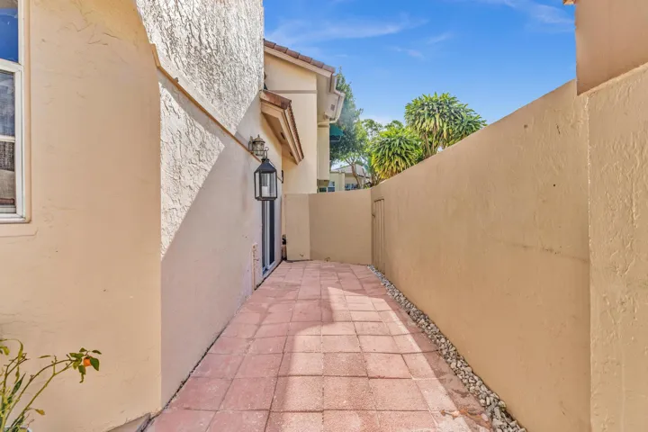 Private Front Patio Area & Outside Storage