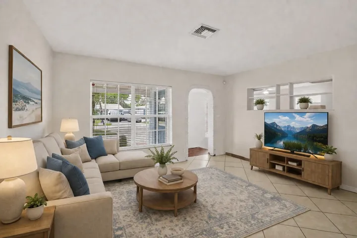 Living Room Virtually Staged