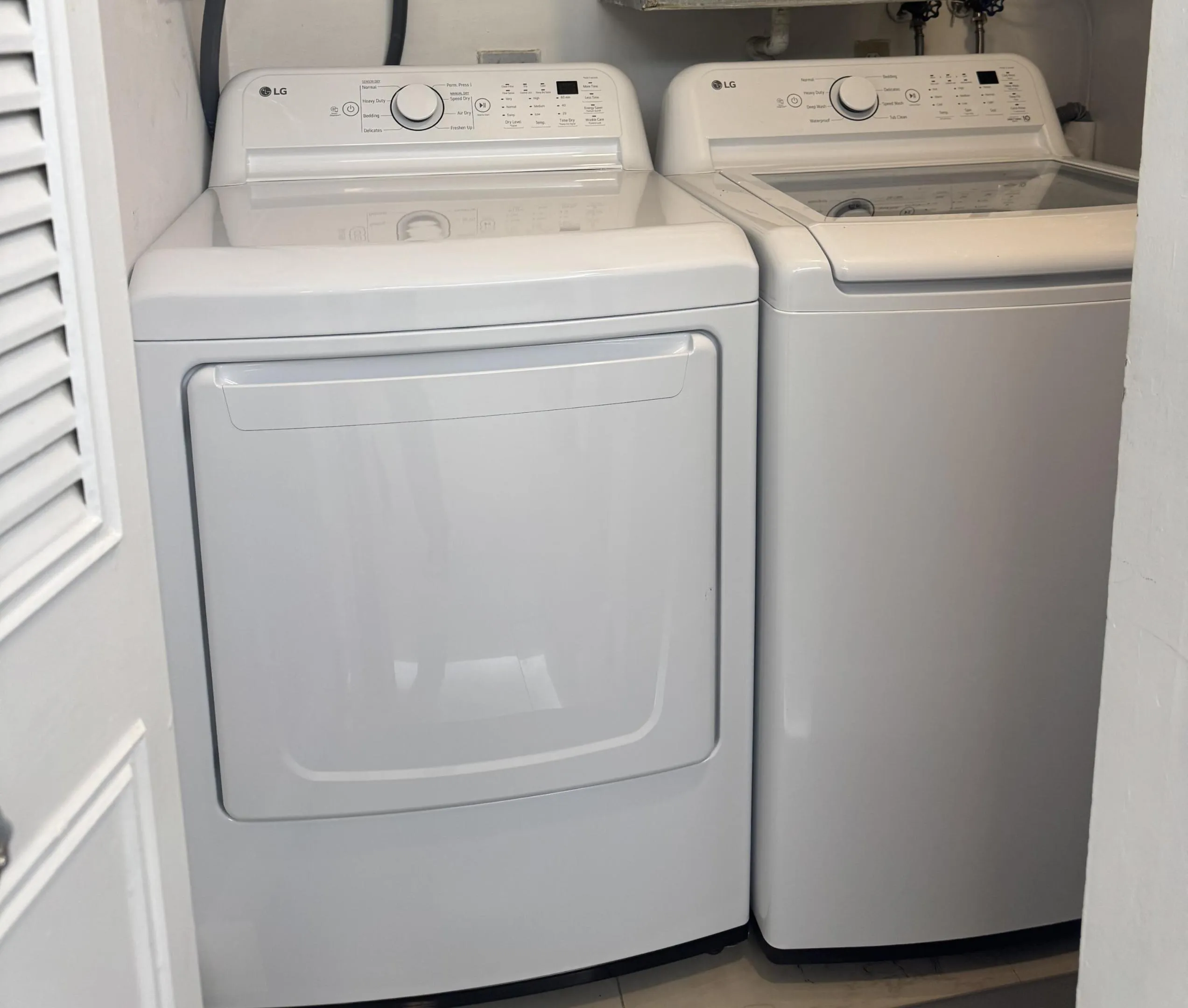 Full size washer and dryer