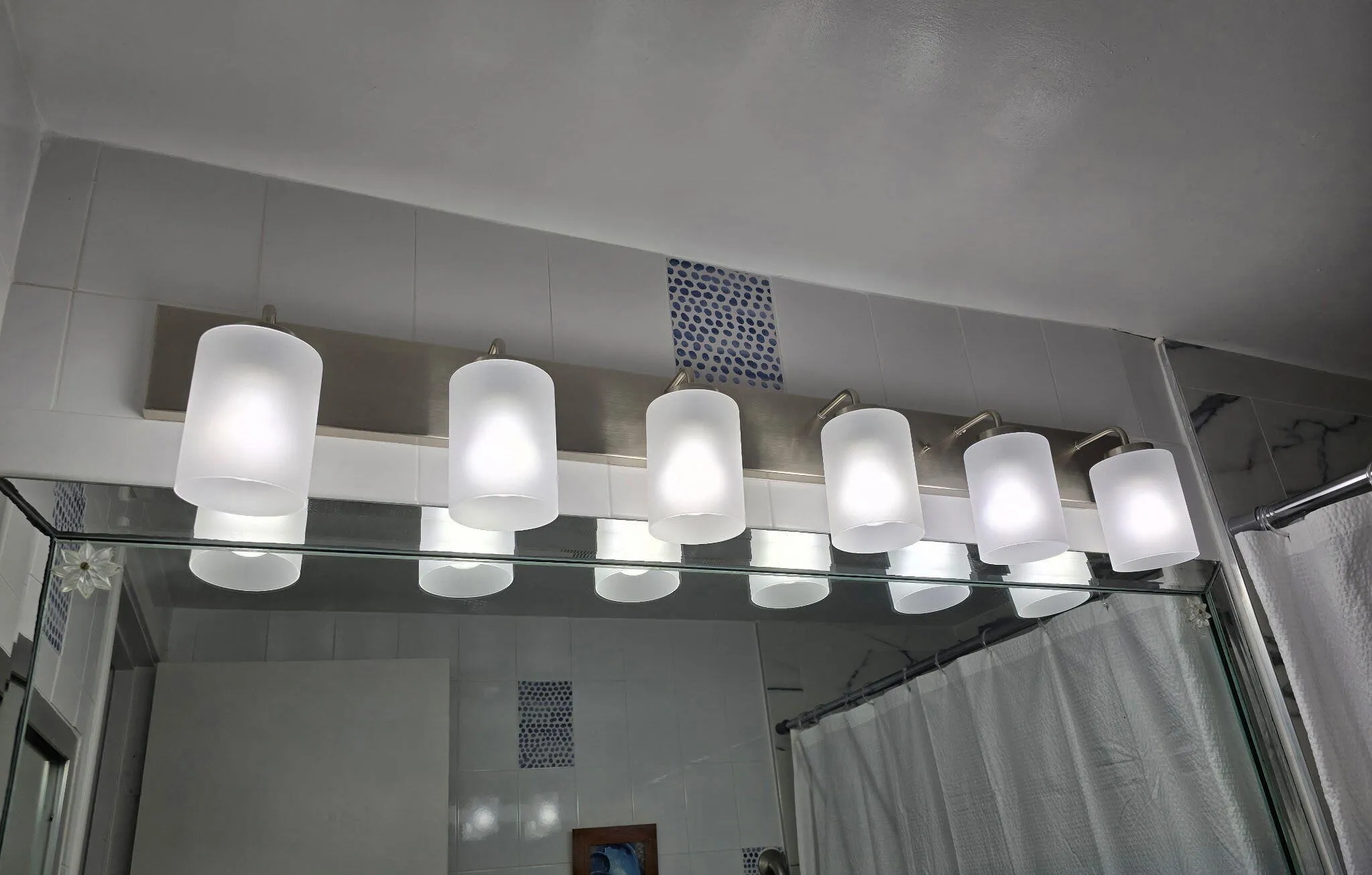 New lights in Bathroom