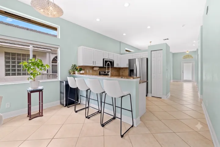 Kitchen with chairs