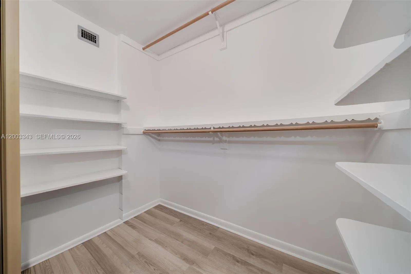 Closet in Master Bedroom 4770 NW 21st St #208 Lauderhill, Fl