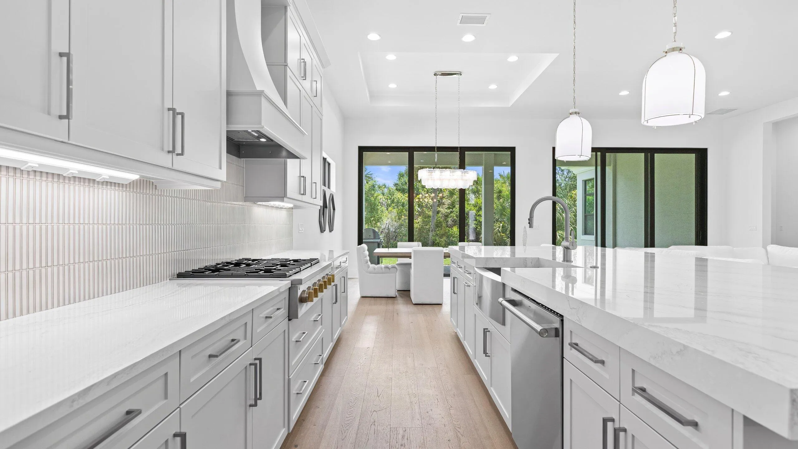 Kitchen staged