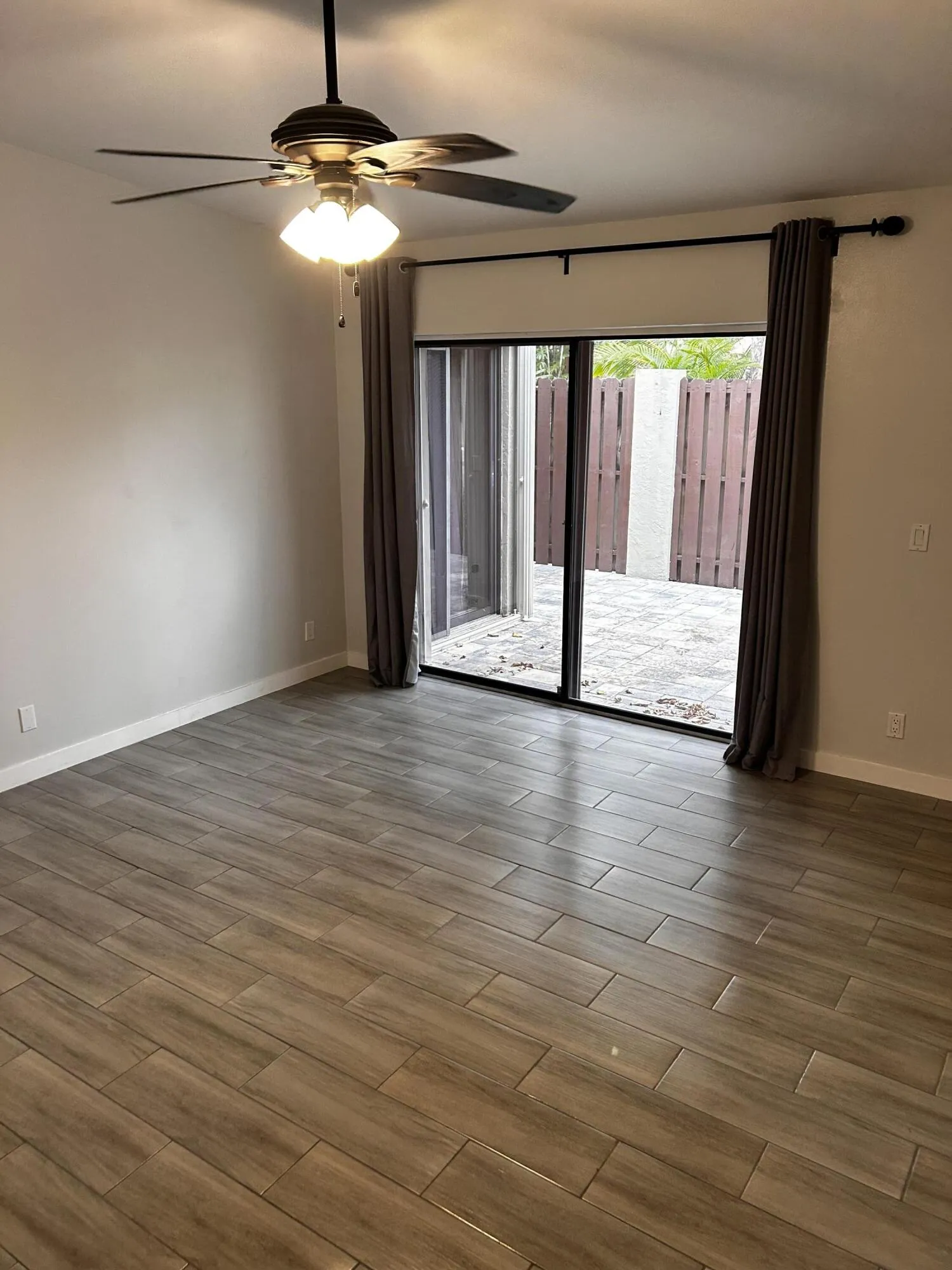master bedroom sliding door to patio