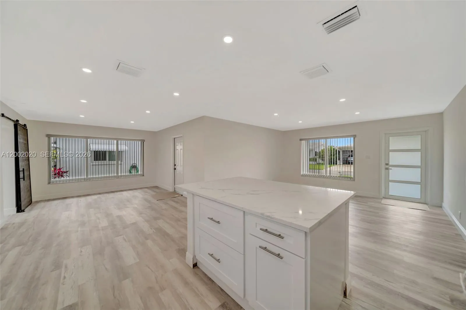 facing Dining area, Garage access and Living Room