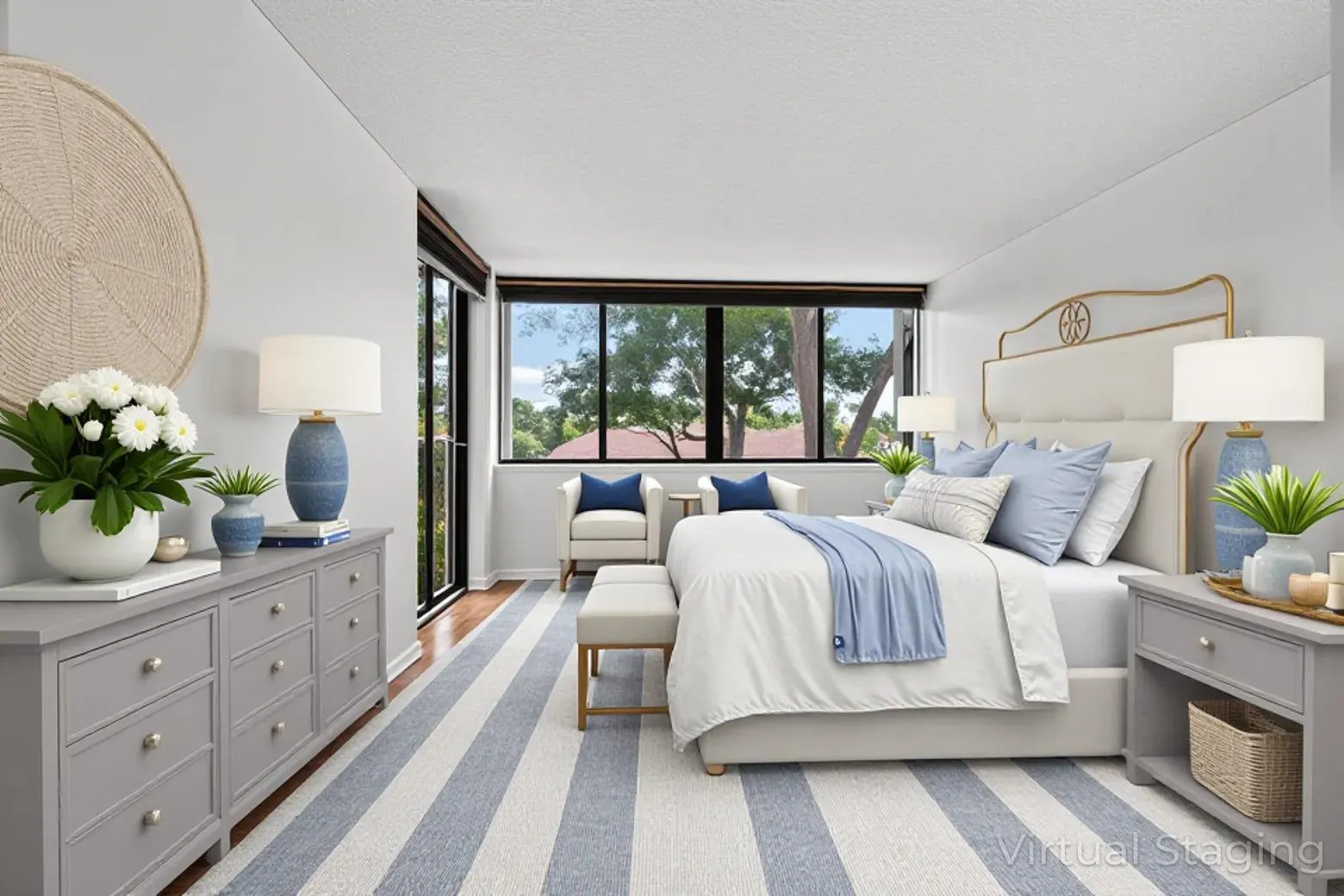 Primary Bedroom - Virtually Staged