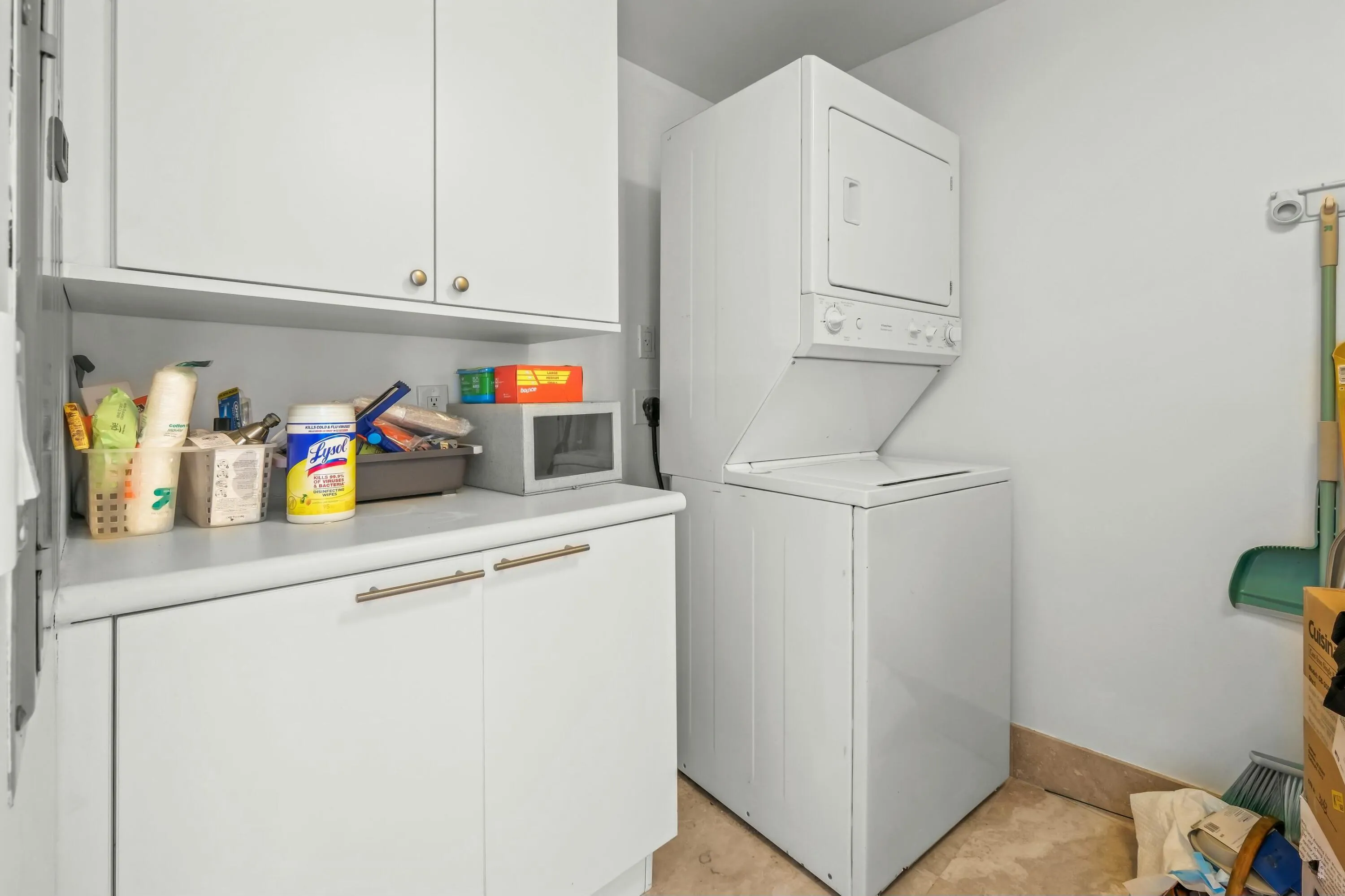 inside washer/dryer