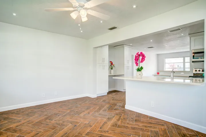 Tile flooring throughout