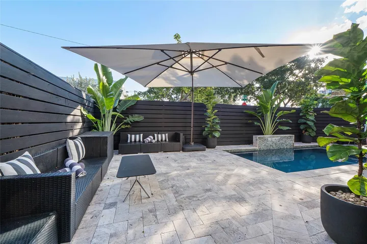 Heated saltwater pool