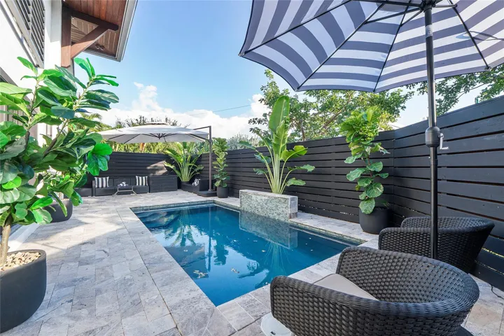 Heated saltwater pool
