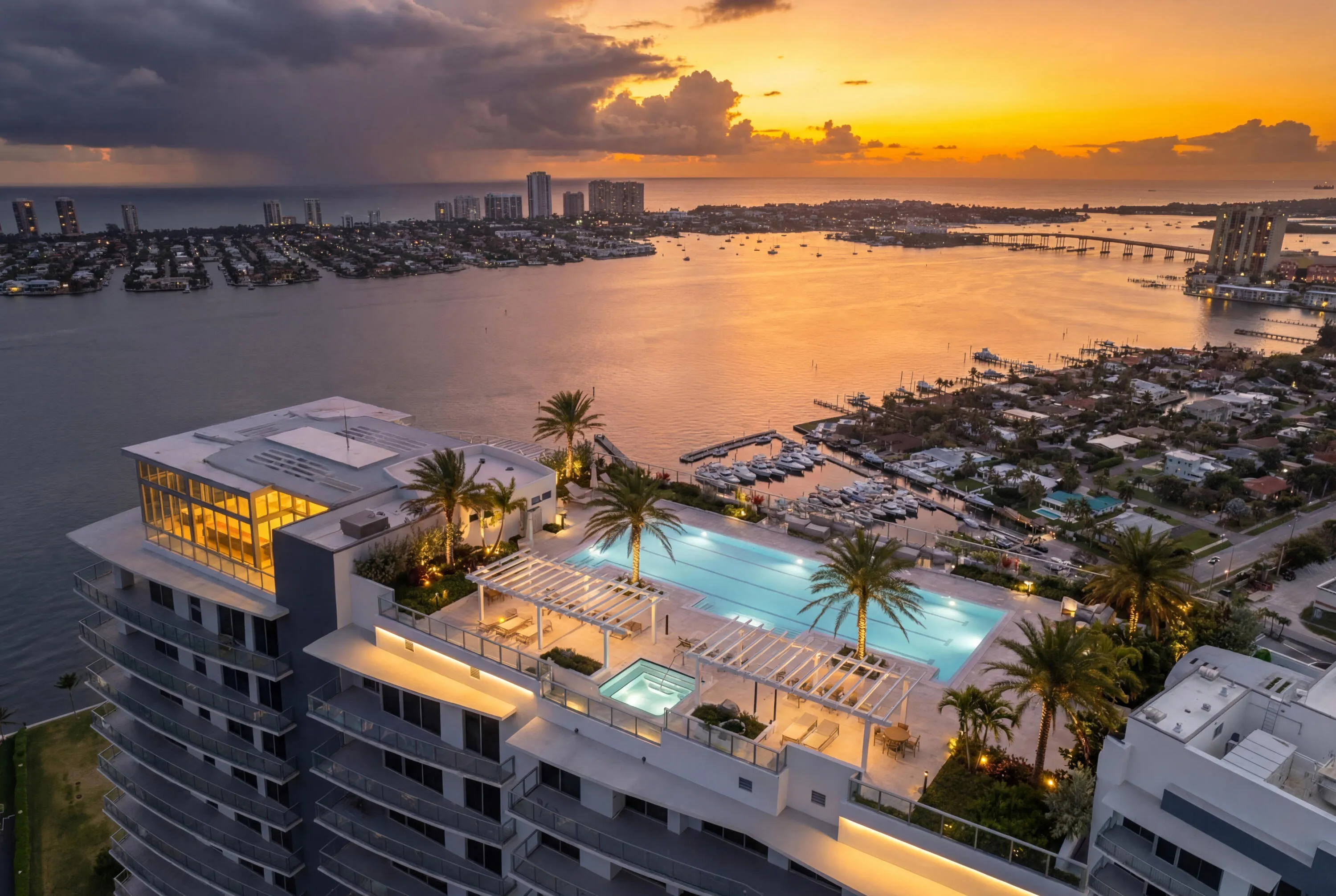 Twilight Rooftop Pool