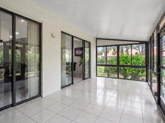 Generous Glass Enclosed Patio