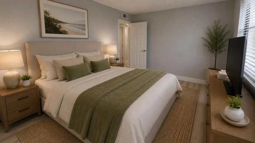 bedroom furnished