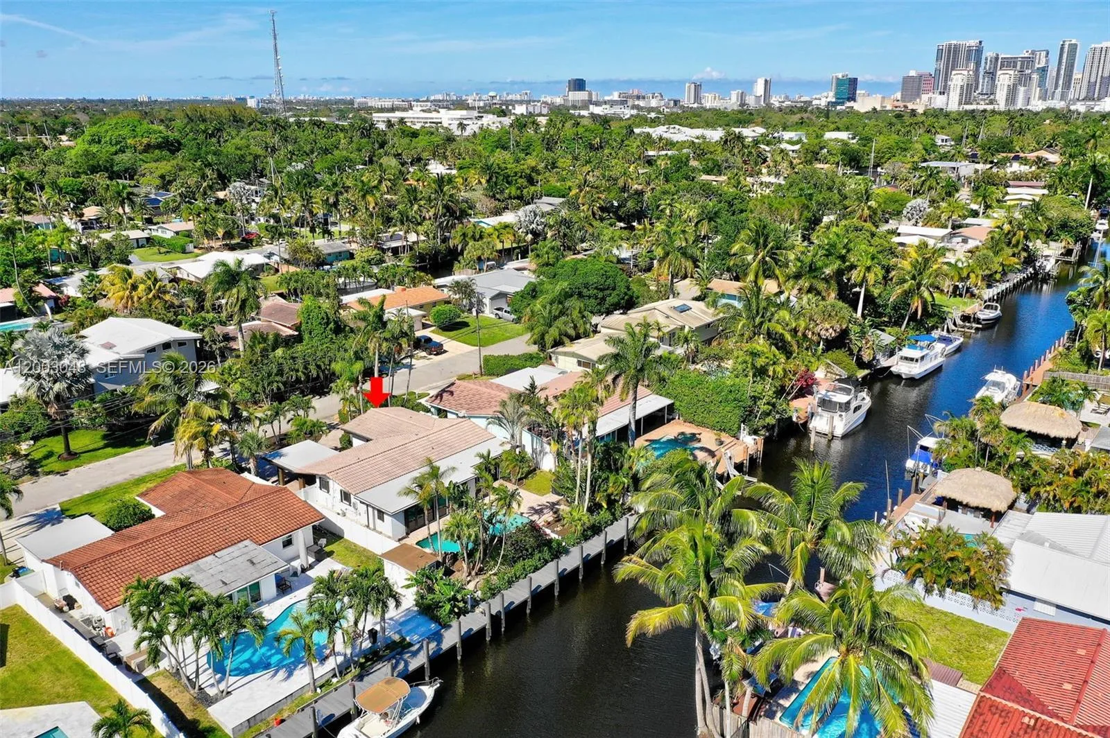 Aerial View 1704 SW 5th Ct Ft Lauderdale