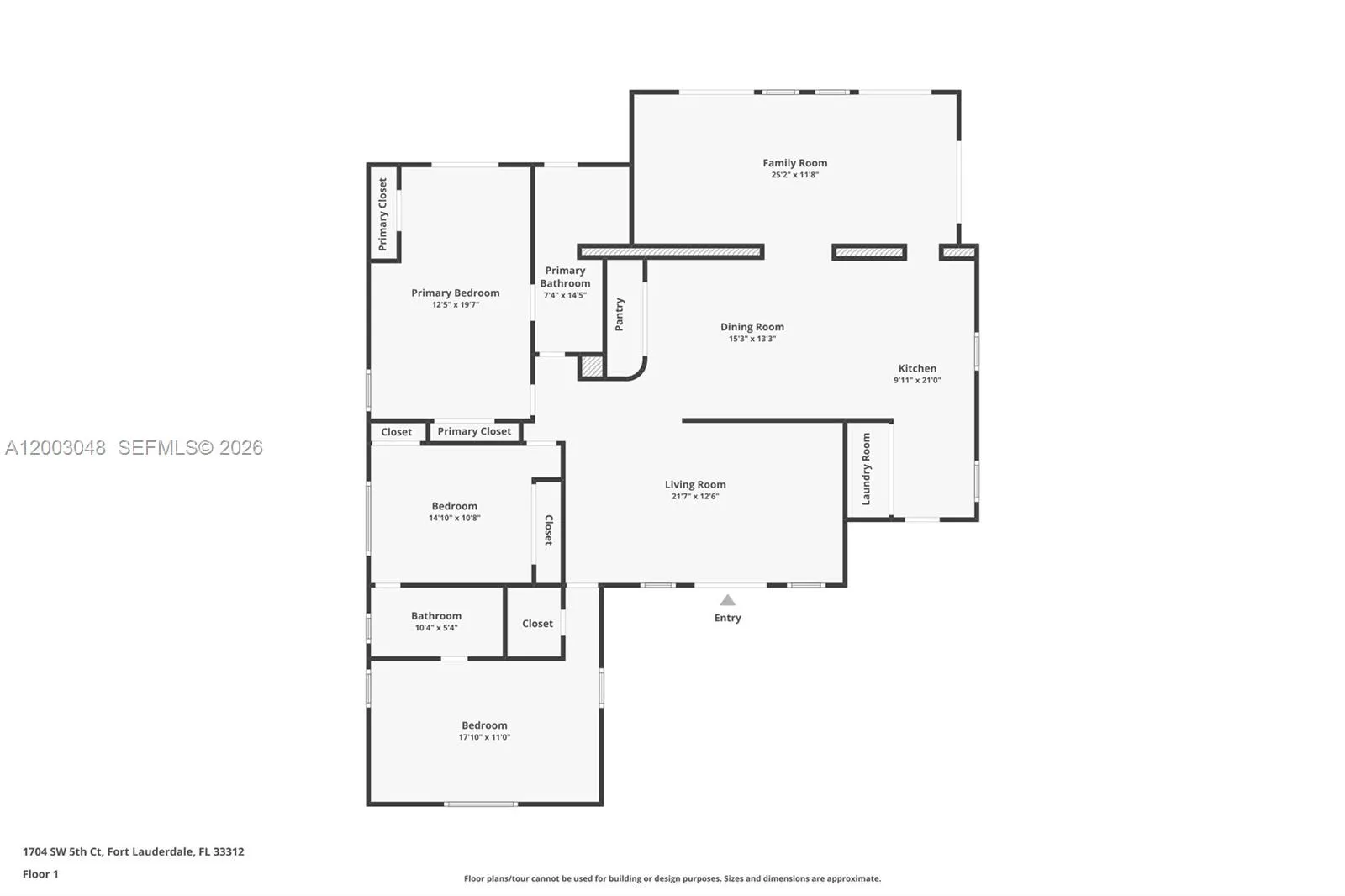 Floor Plan 1704 SW 5th Ct Ft Lauderdale