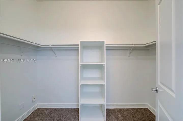 Oversized walk in closet