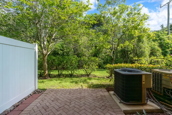 Patio Area with updated AC compressor