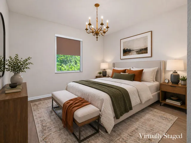 Virtually Staged Guest Bedroom