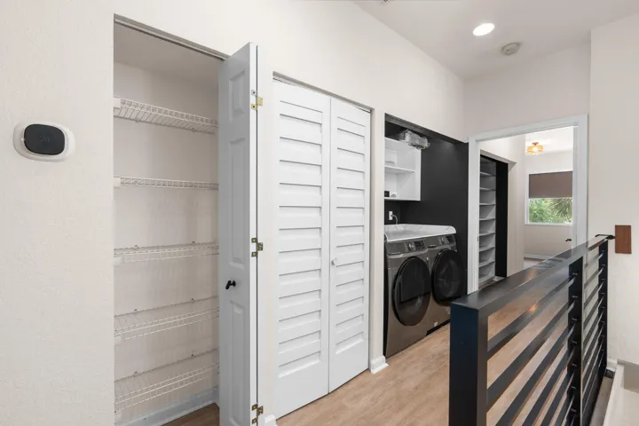 Hallway to Bedrooms, AC, Washer/Dryer