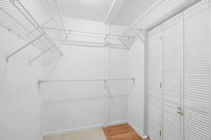 Primary walk in closet