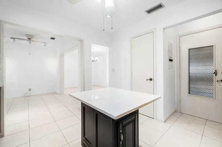 Kitchen, door to garage