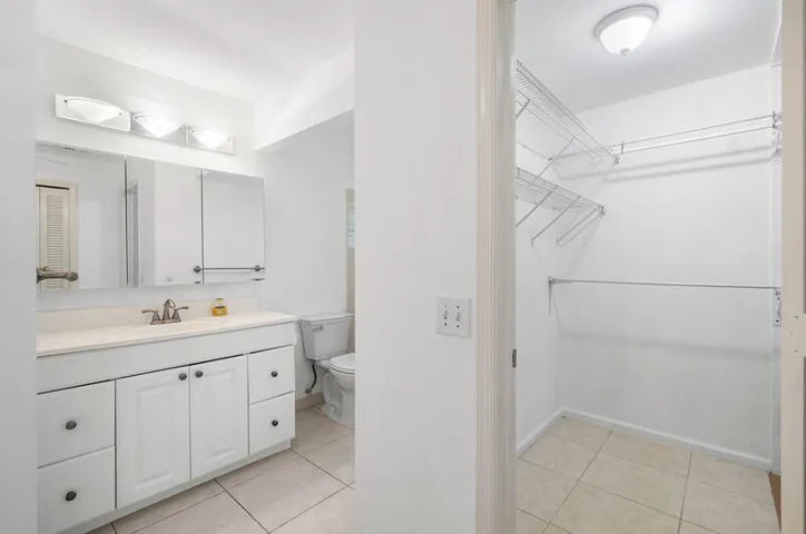 Primary bath and closet
