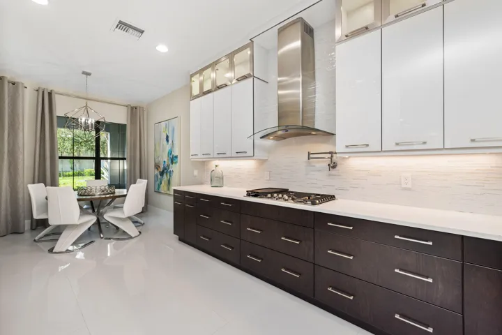 Wide and spacious kitchen with eat in dining.