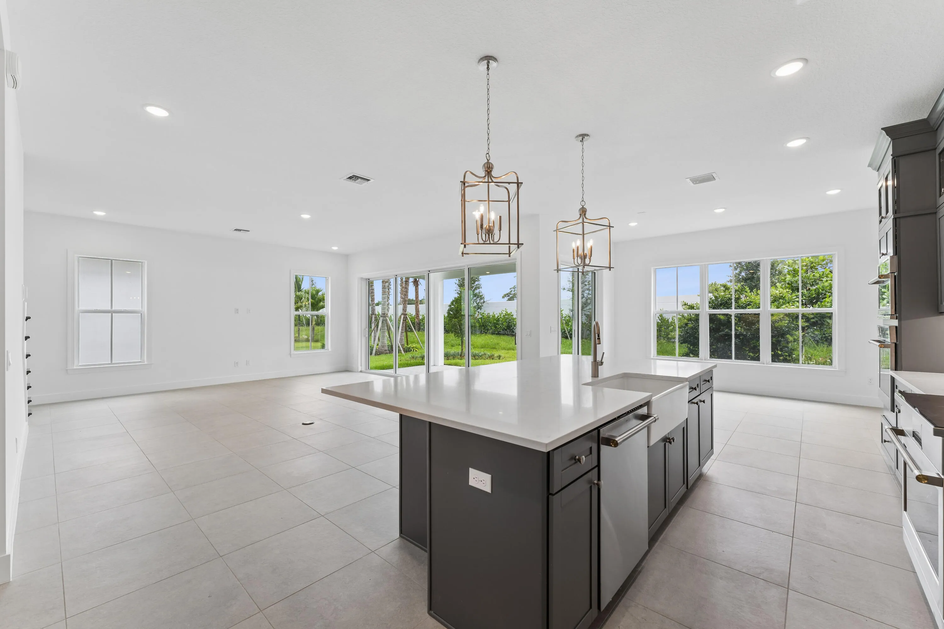 Kitchen, Great Room & Dining Area