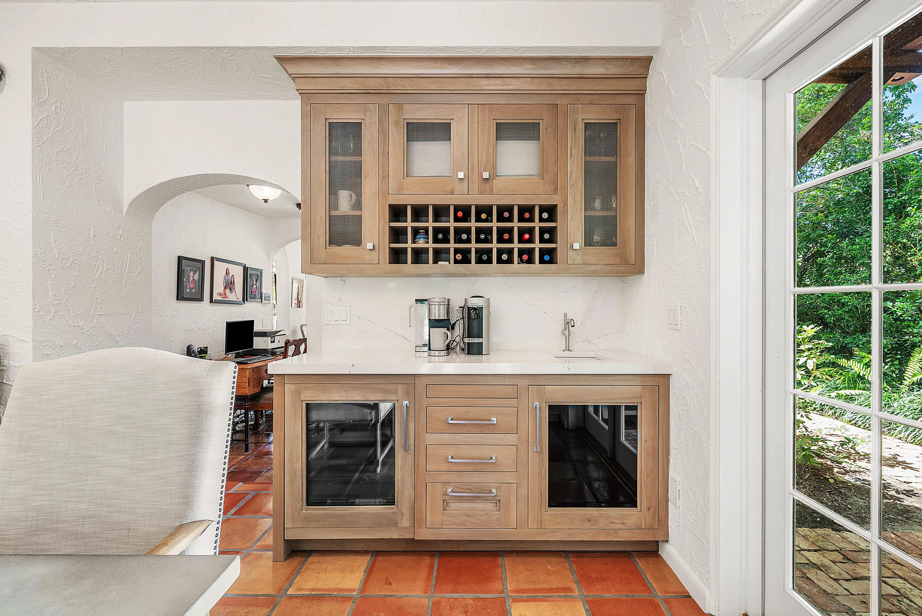 Wet Bar and Wine Fridge