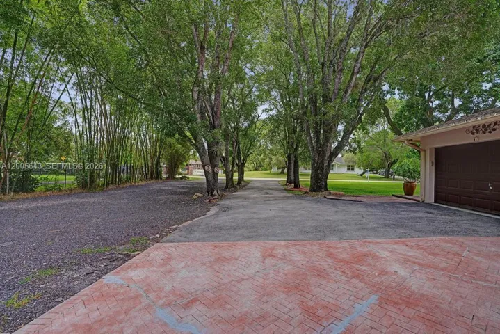 Front parking area