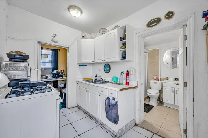 kitchen and first floor bathroom