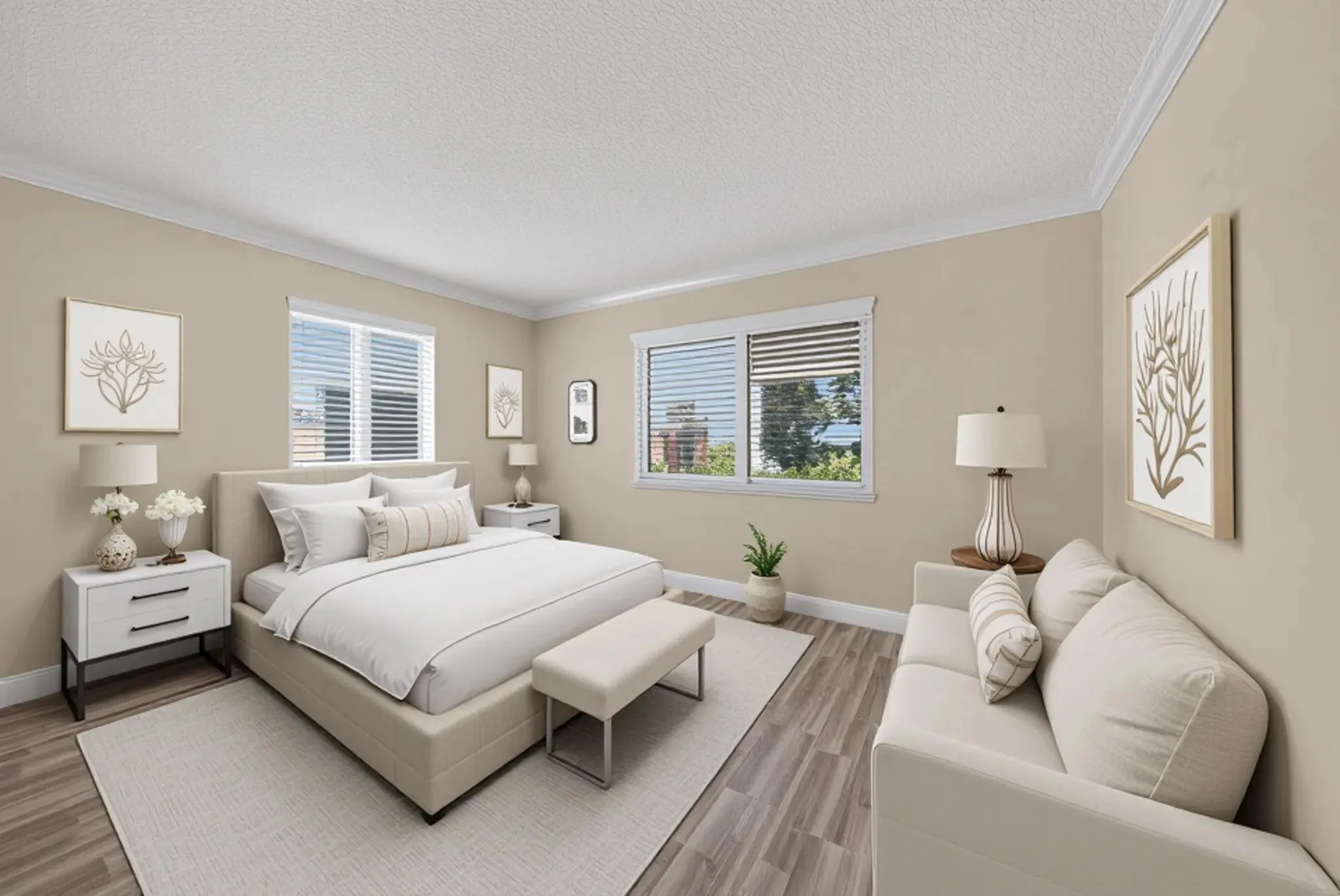 Furniture for staging pruposes (Bedroom #2)