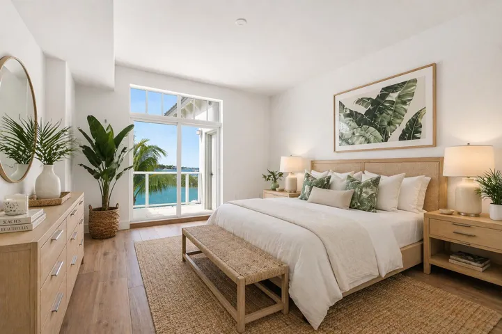 Virtually Staged Primary Bedroom
