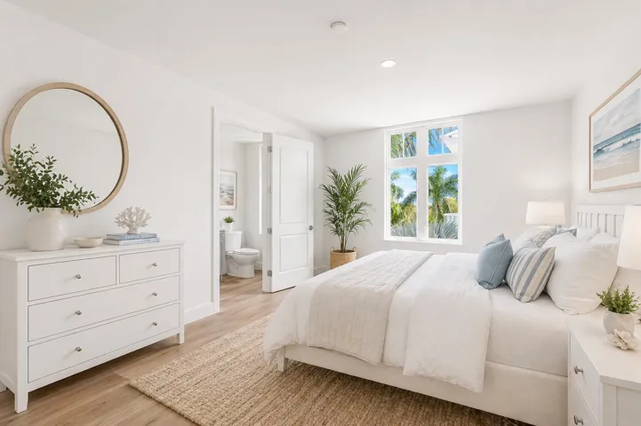 Virtually Staged Guest Bedroom