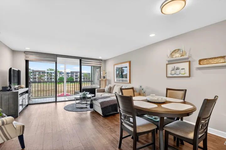 Living room and dining