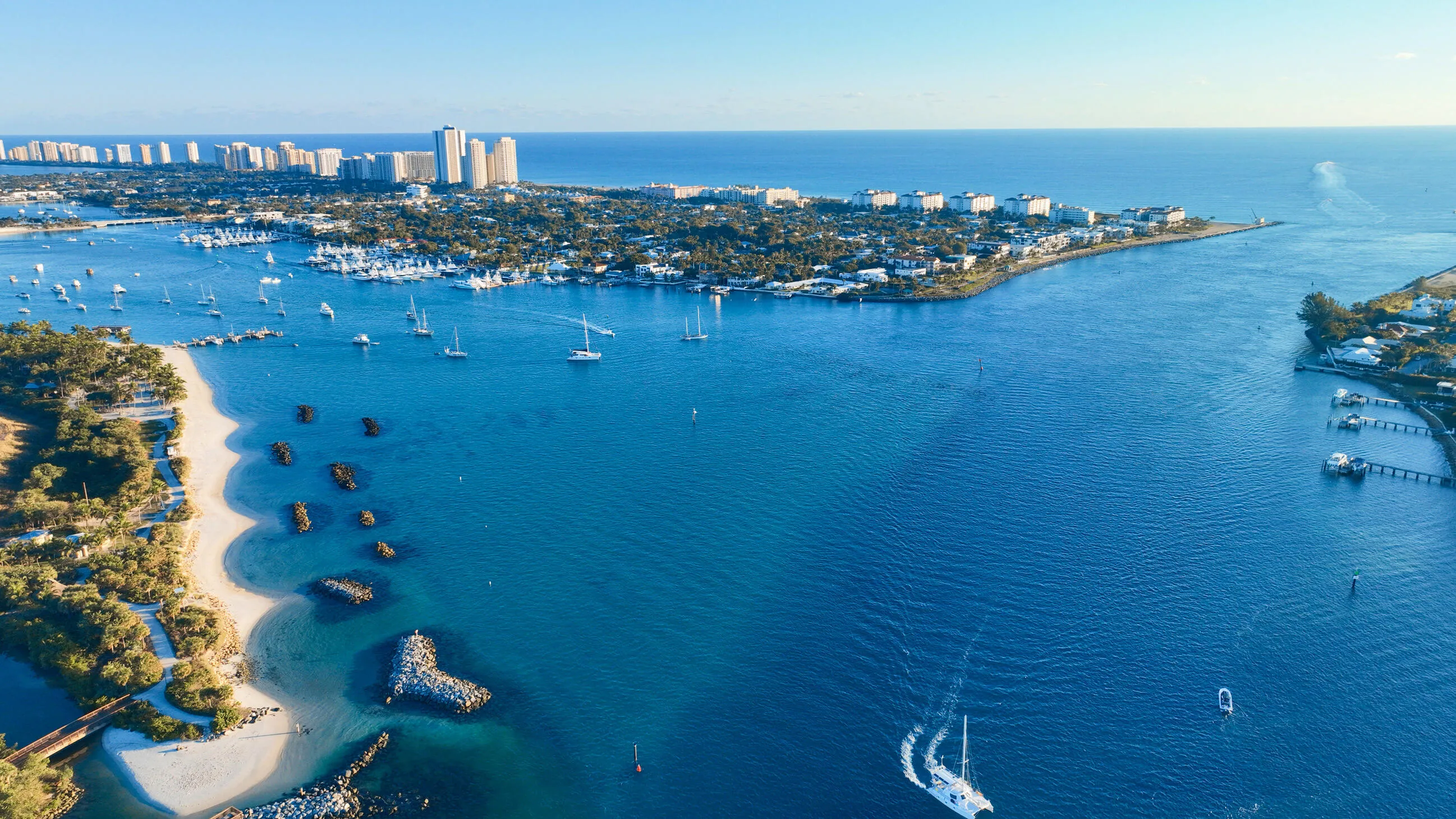 Palm Beach Inlet and Peanut Island