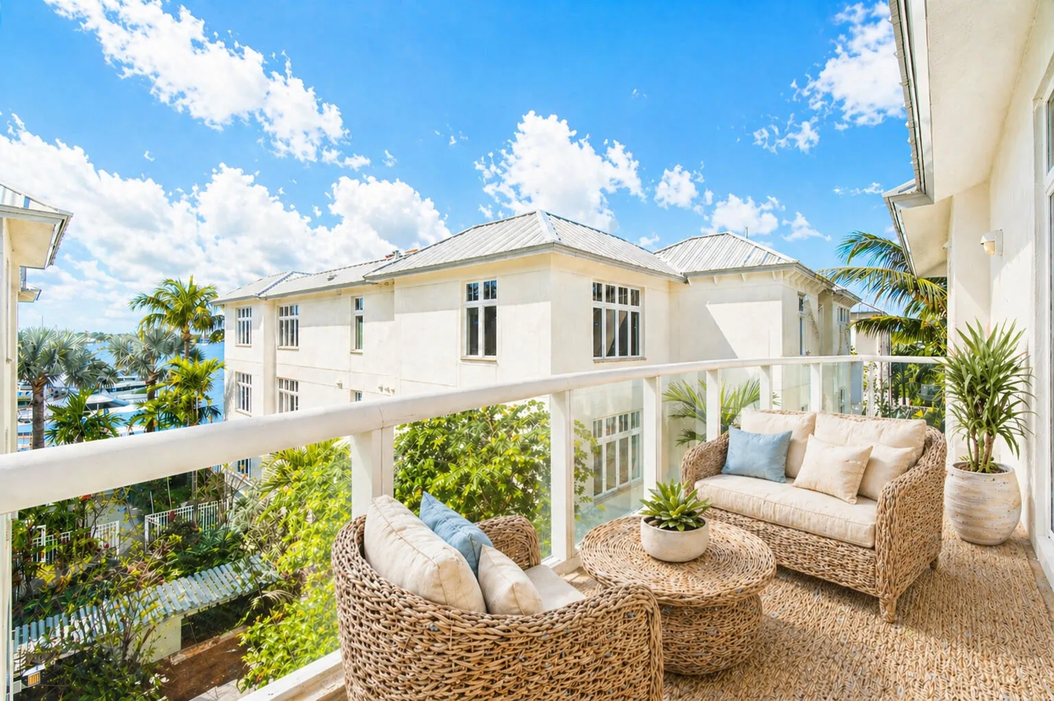 Virtually Staged Balcony