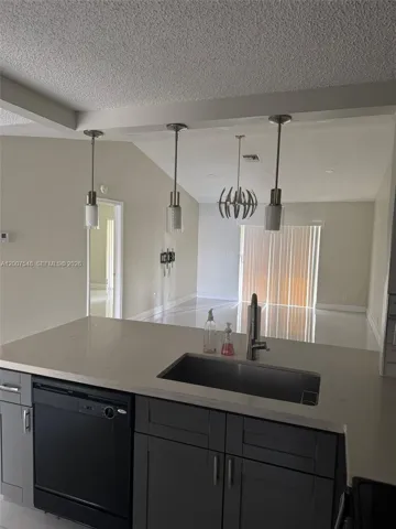 Large counter, deep sink