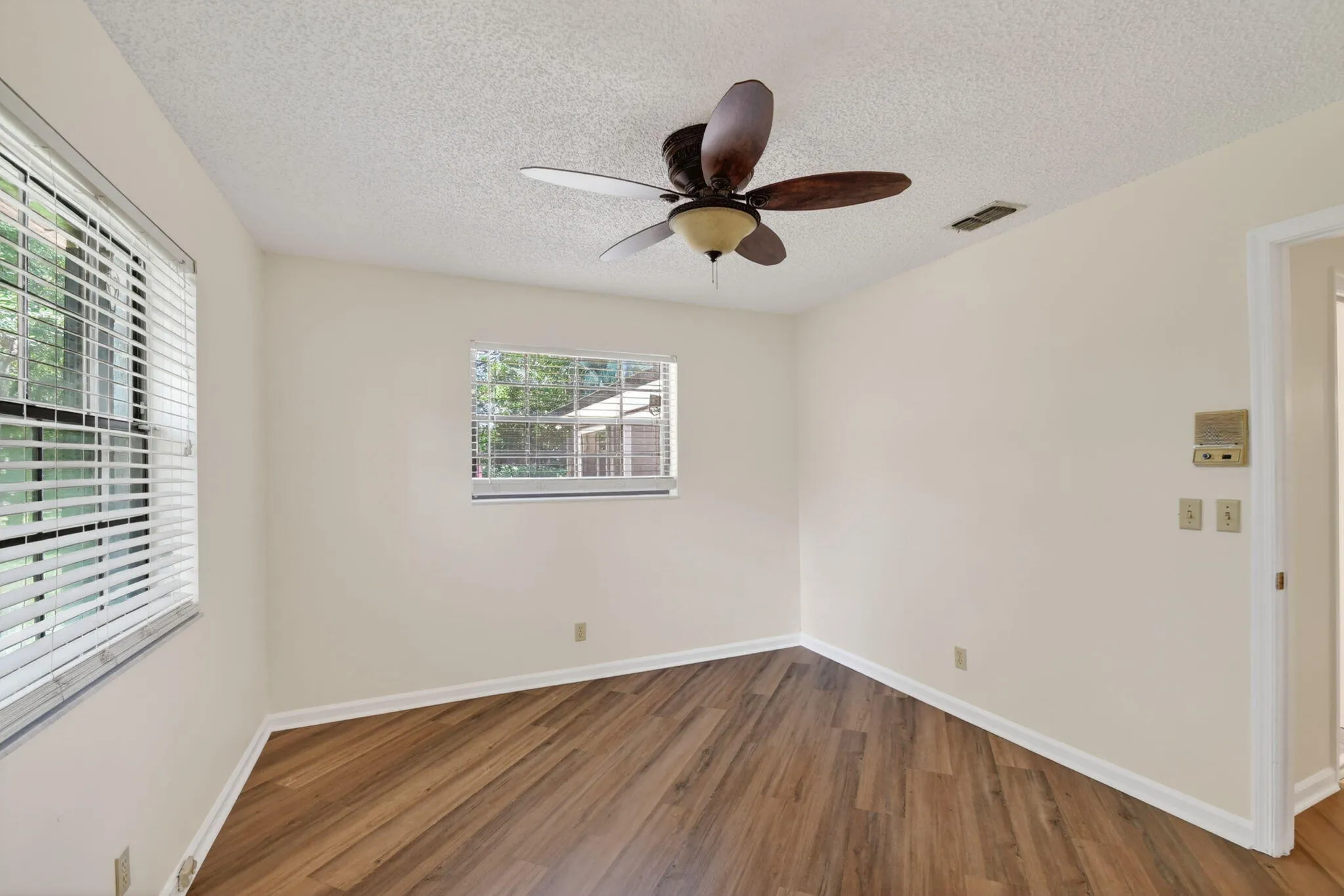 Fresh paint and new luxury vinyl plank flooring
