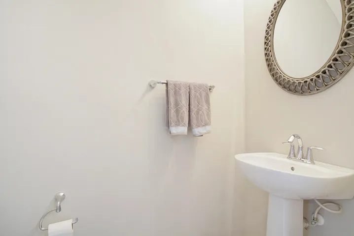 Main level half bath