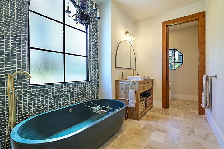 New 72" Concrete Designer Bathtub