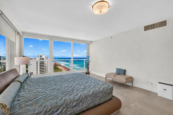Primary bedroom with ocean views