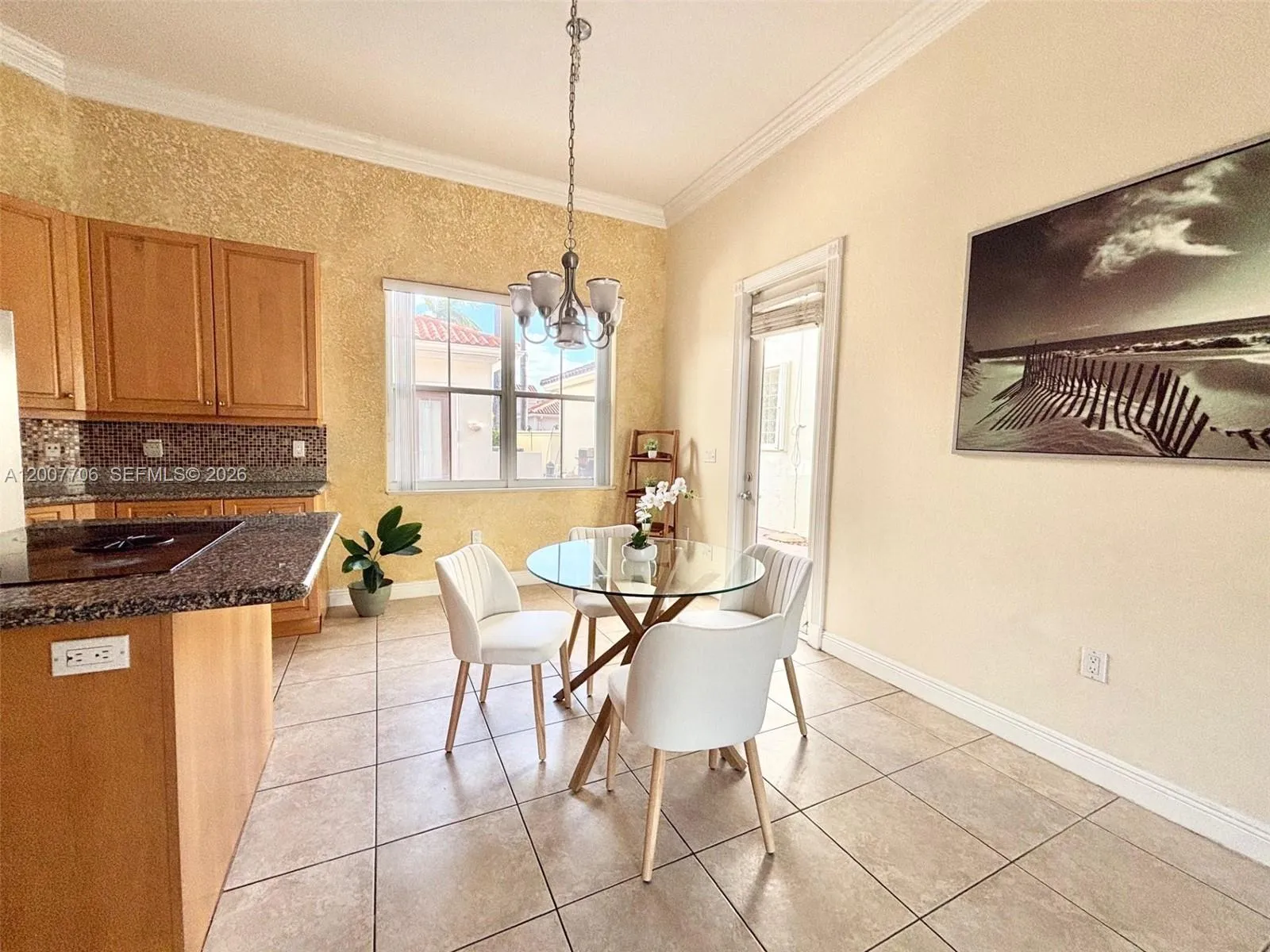 Eat in kitchen area with room for a big table