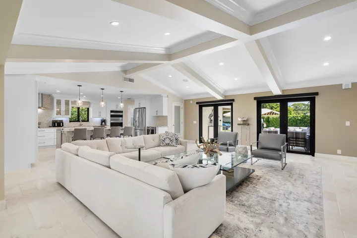 View fro back of living area