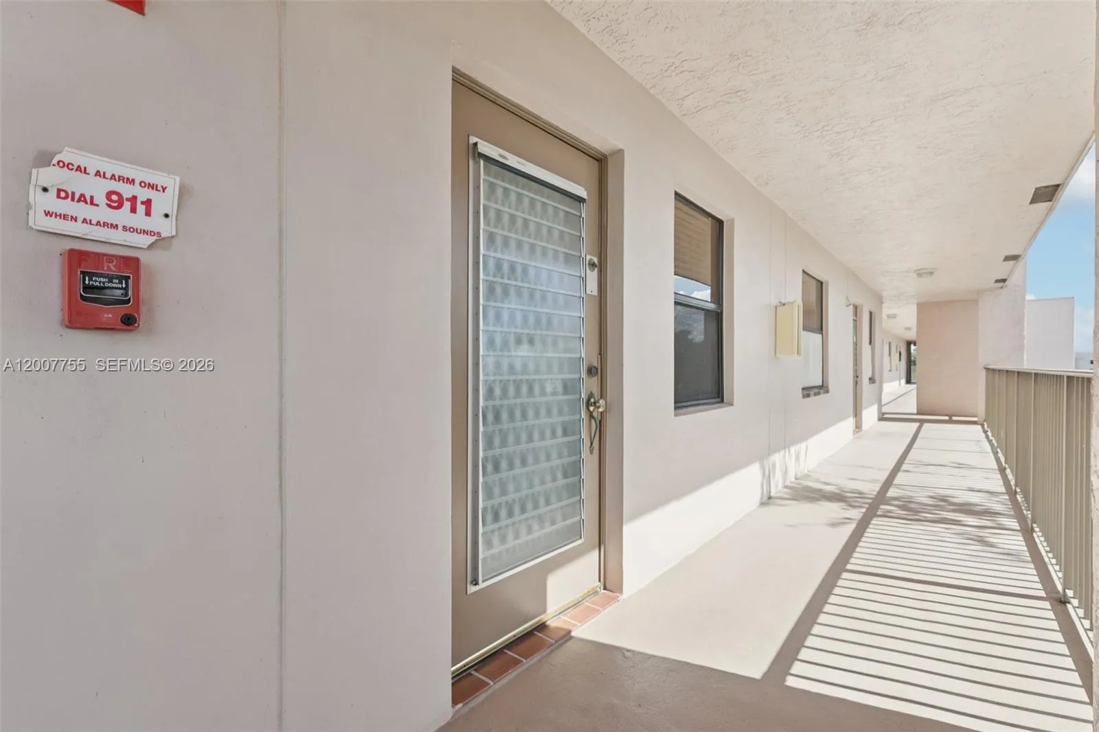 Exterior of unit
