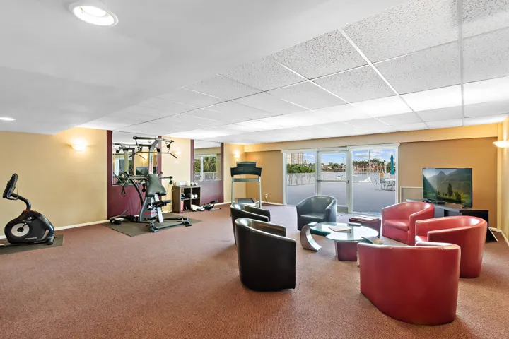 Club room and gym