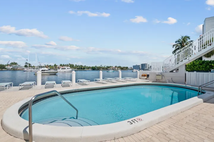 Community pool, with intracoastal views!