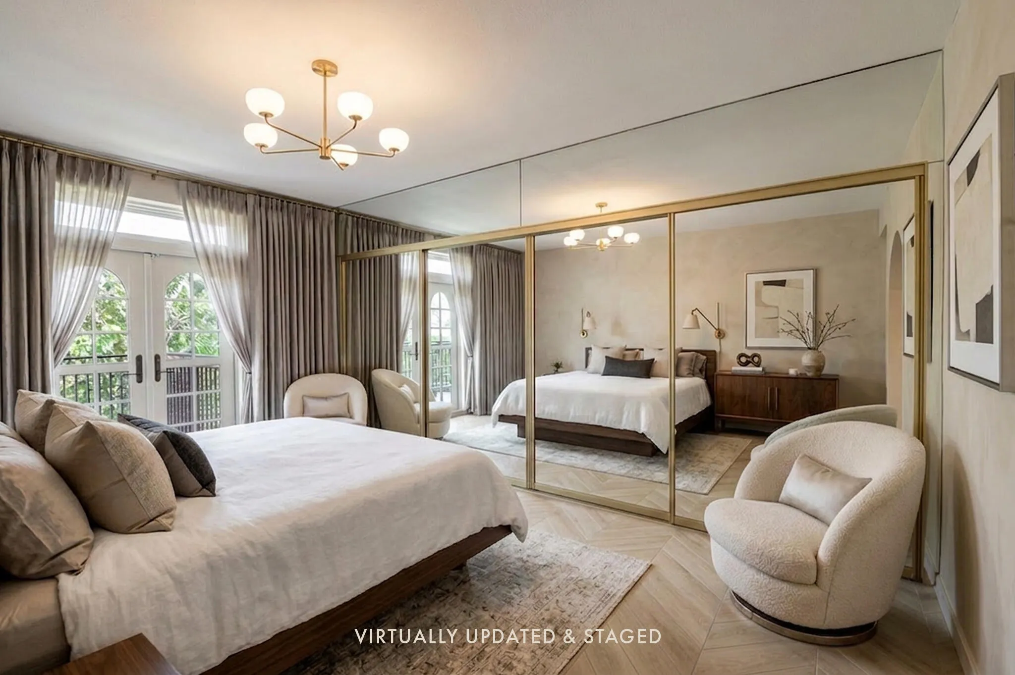 Virtually Renovated Master Bedroom