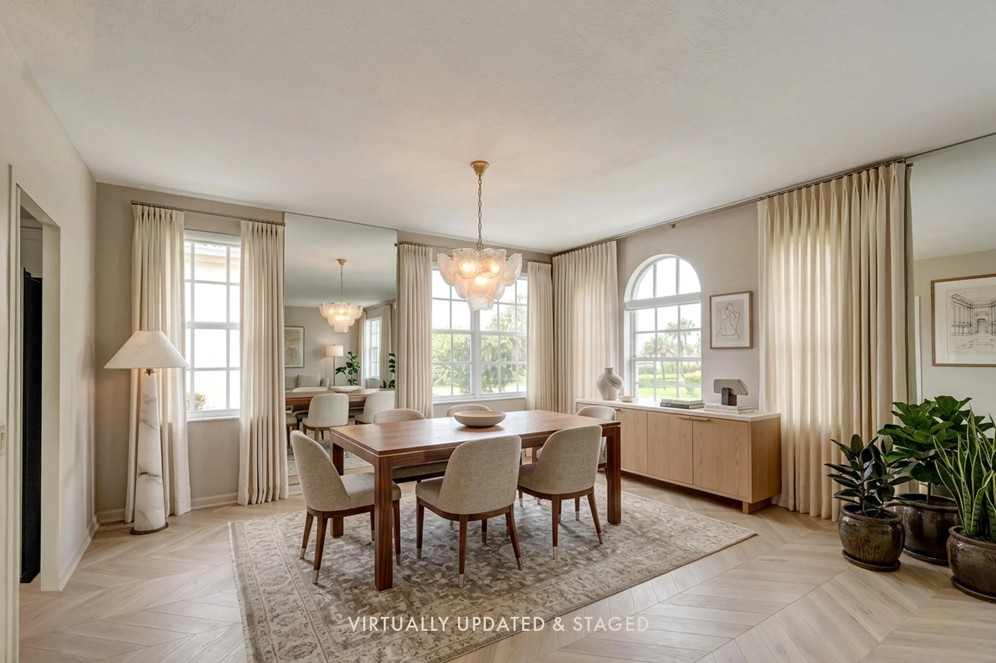 Virtually Renovated Dining Room